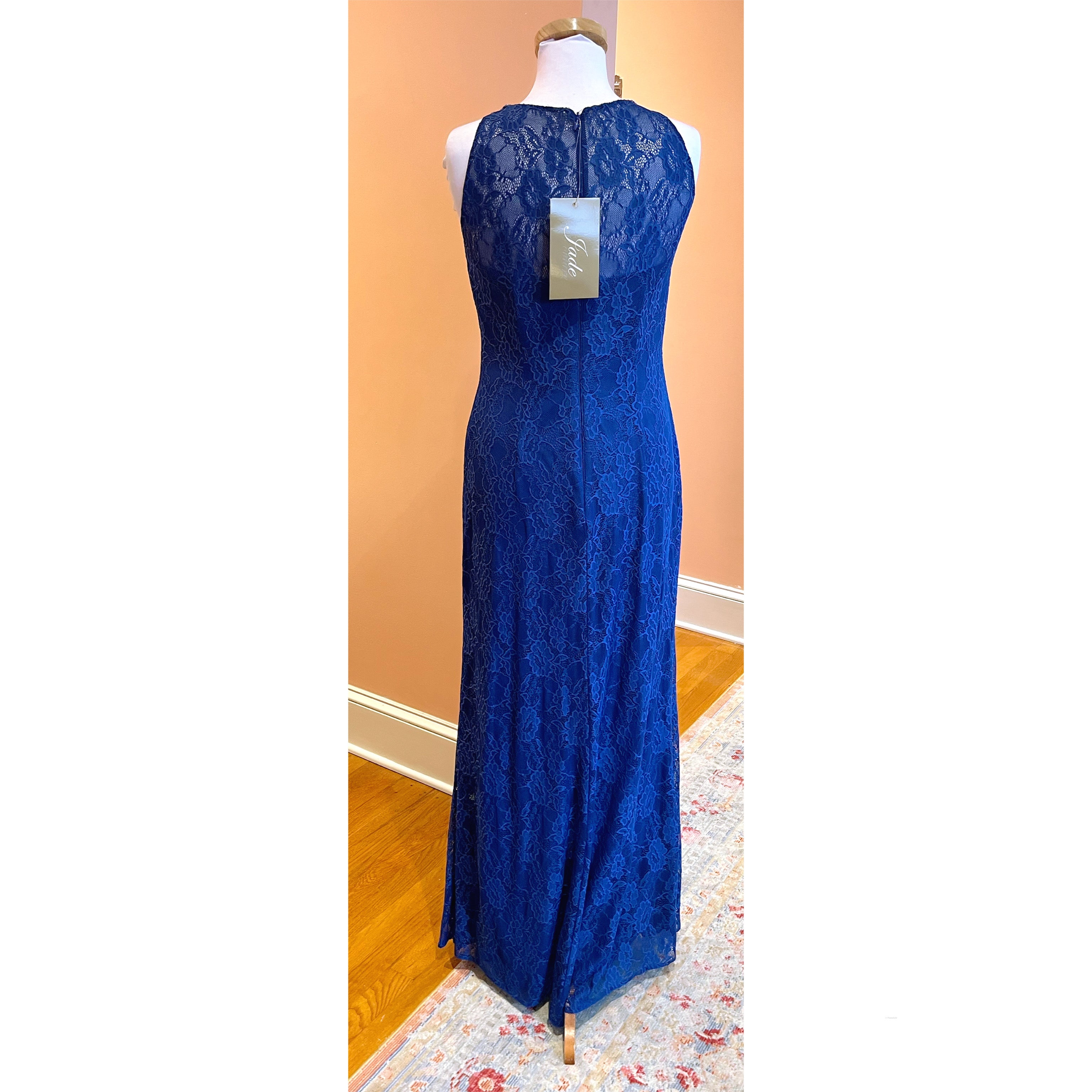 Jade Couture cobalt blue dress, size 4, NEW WITH TAGS!