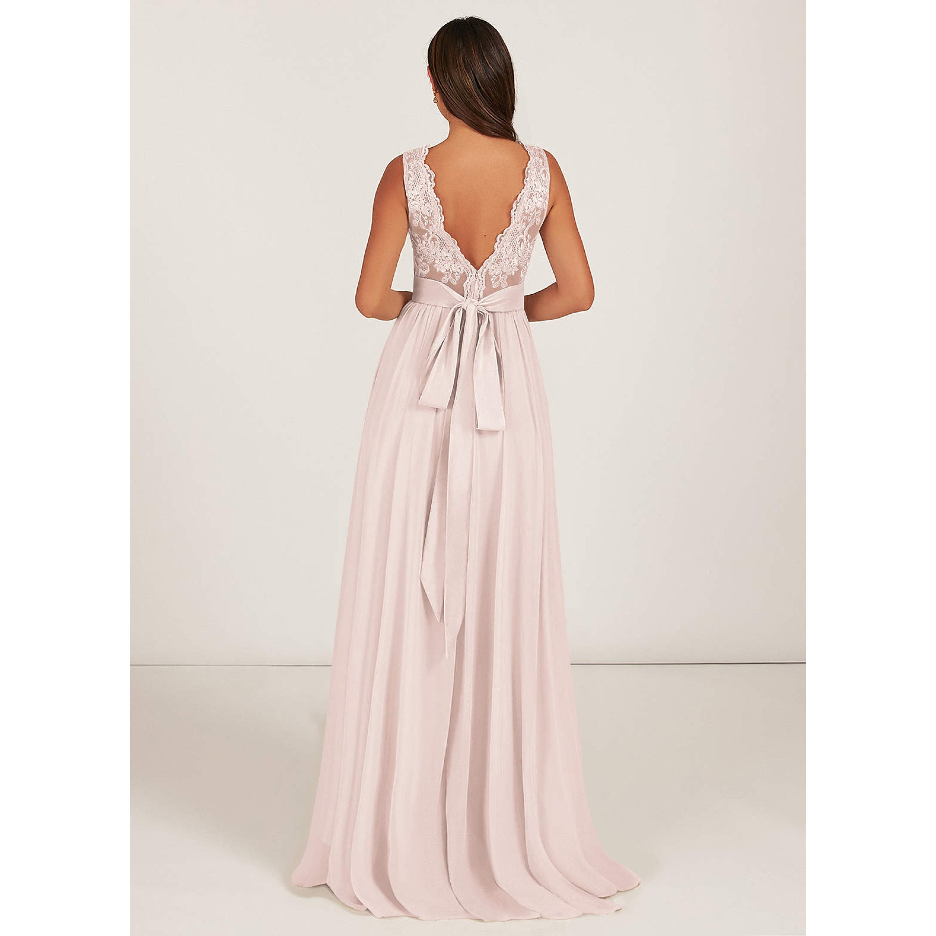 Azazie pale pink dress, size 24