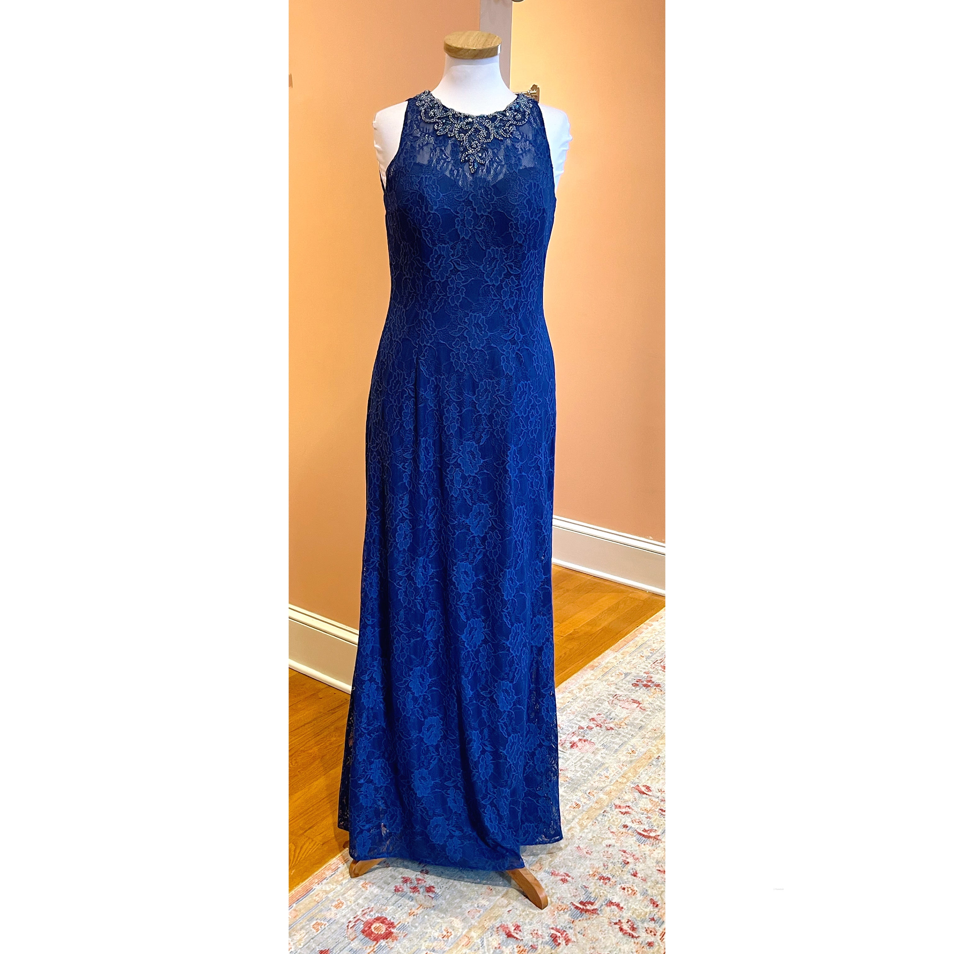 Jade Couture cobalt blue dress, size 4, NEW WITH TAGS!