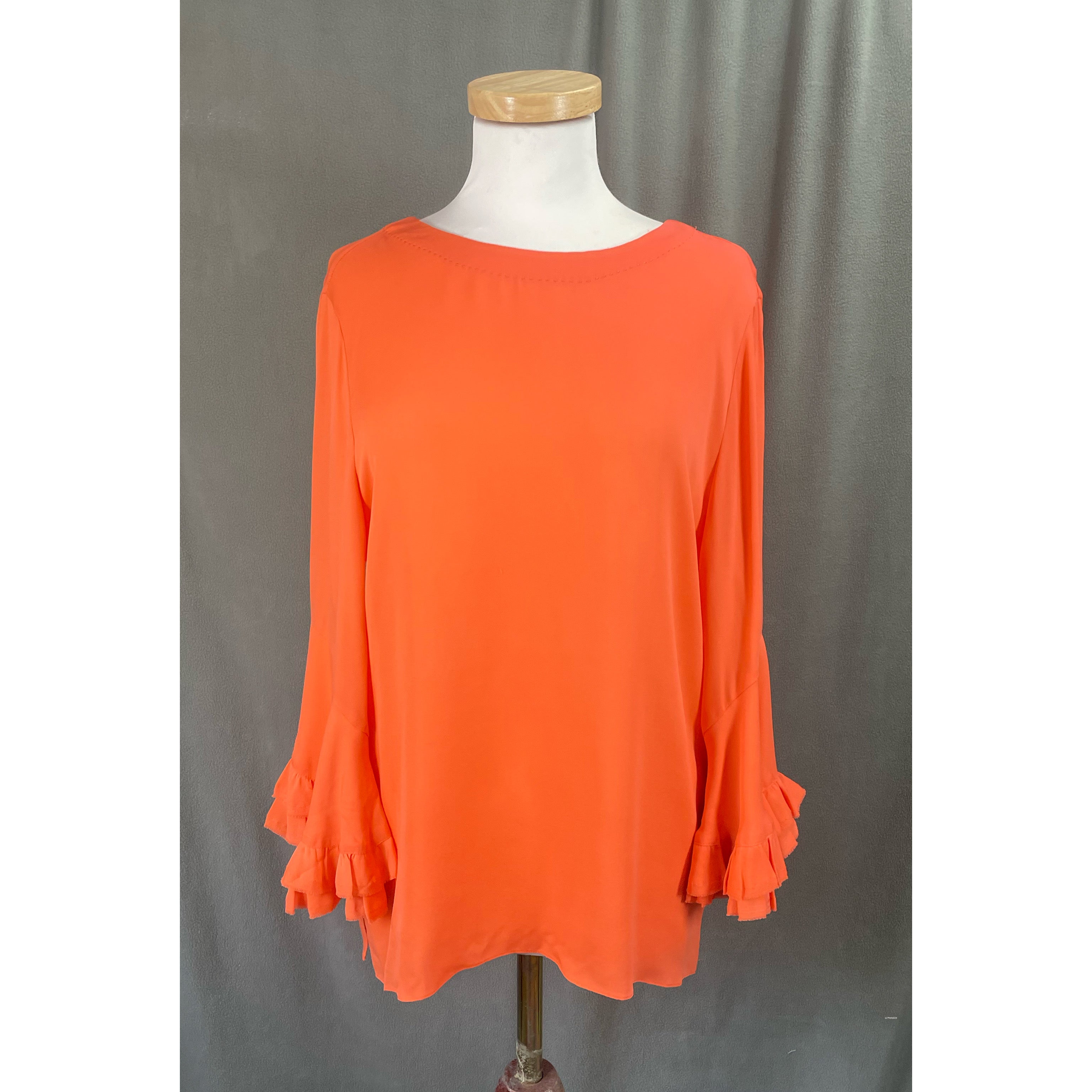 Kobi Halperin coral silk blouse, size M, NEW WITH TAGS!