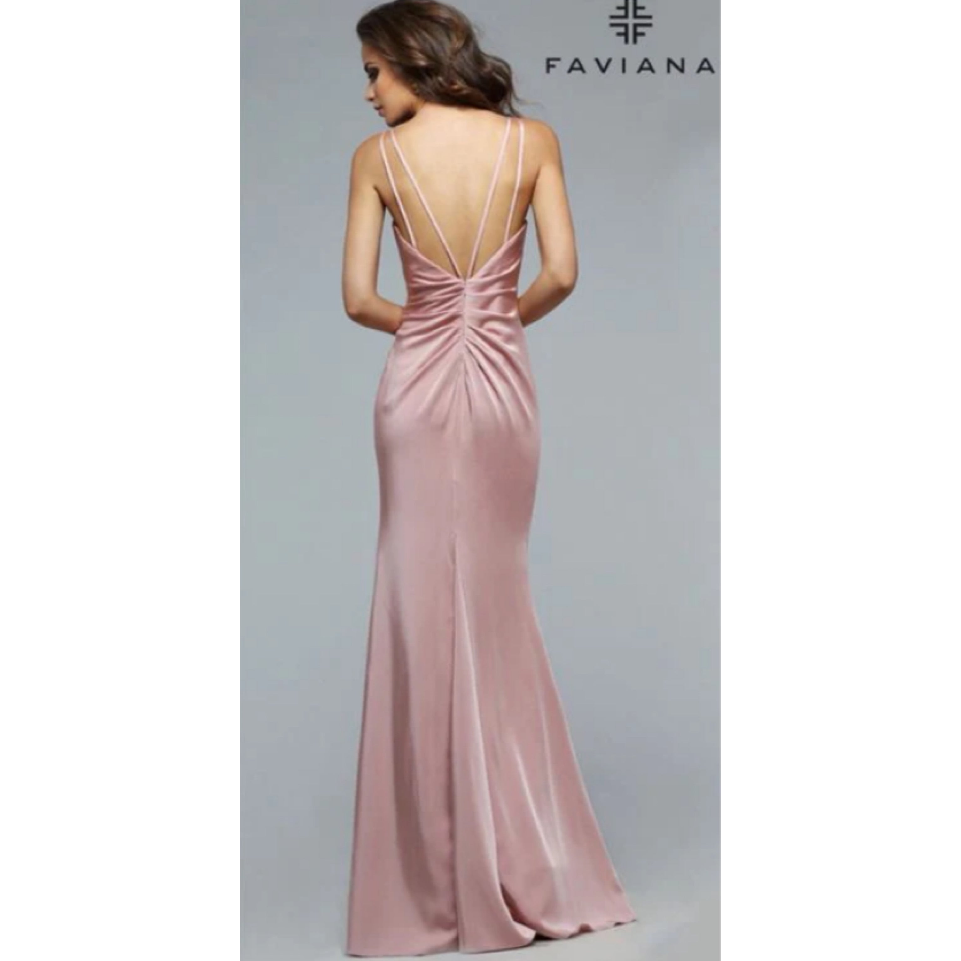 Faviana light blue dress, size 8, NEW WITH TAGS!