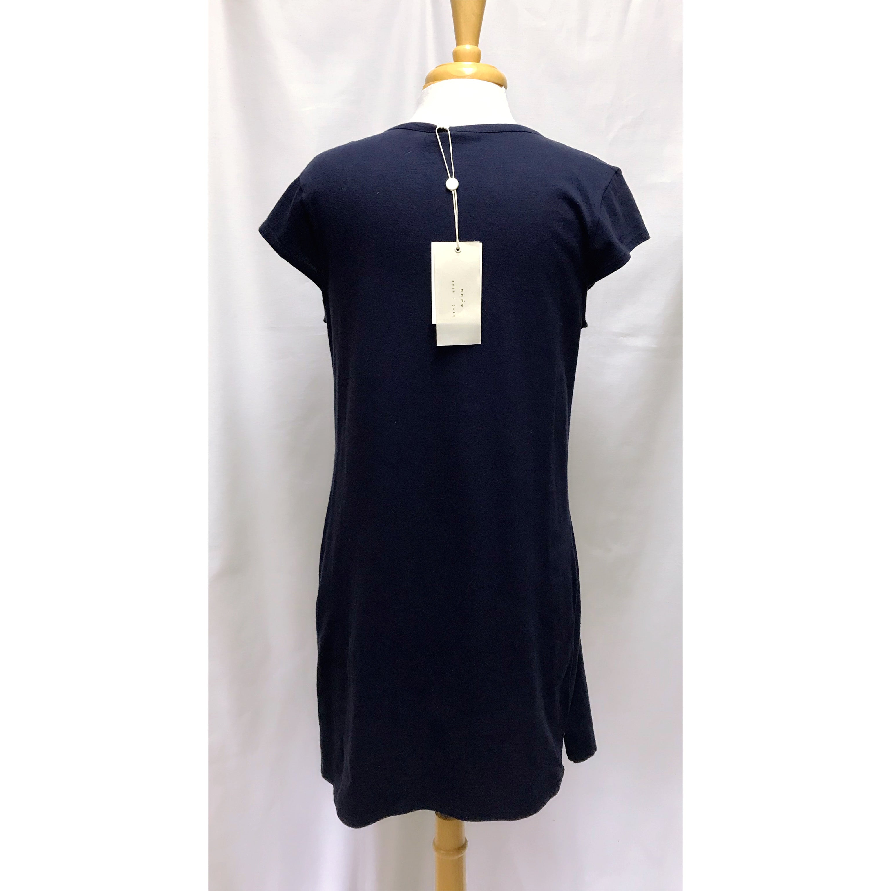 Soft Joie navy embroidered dress, size M, NEW WITH TAGS!
