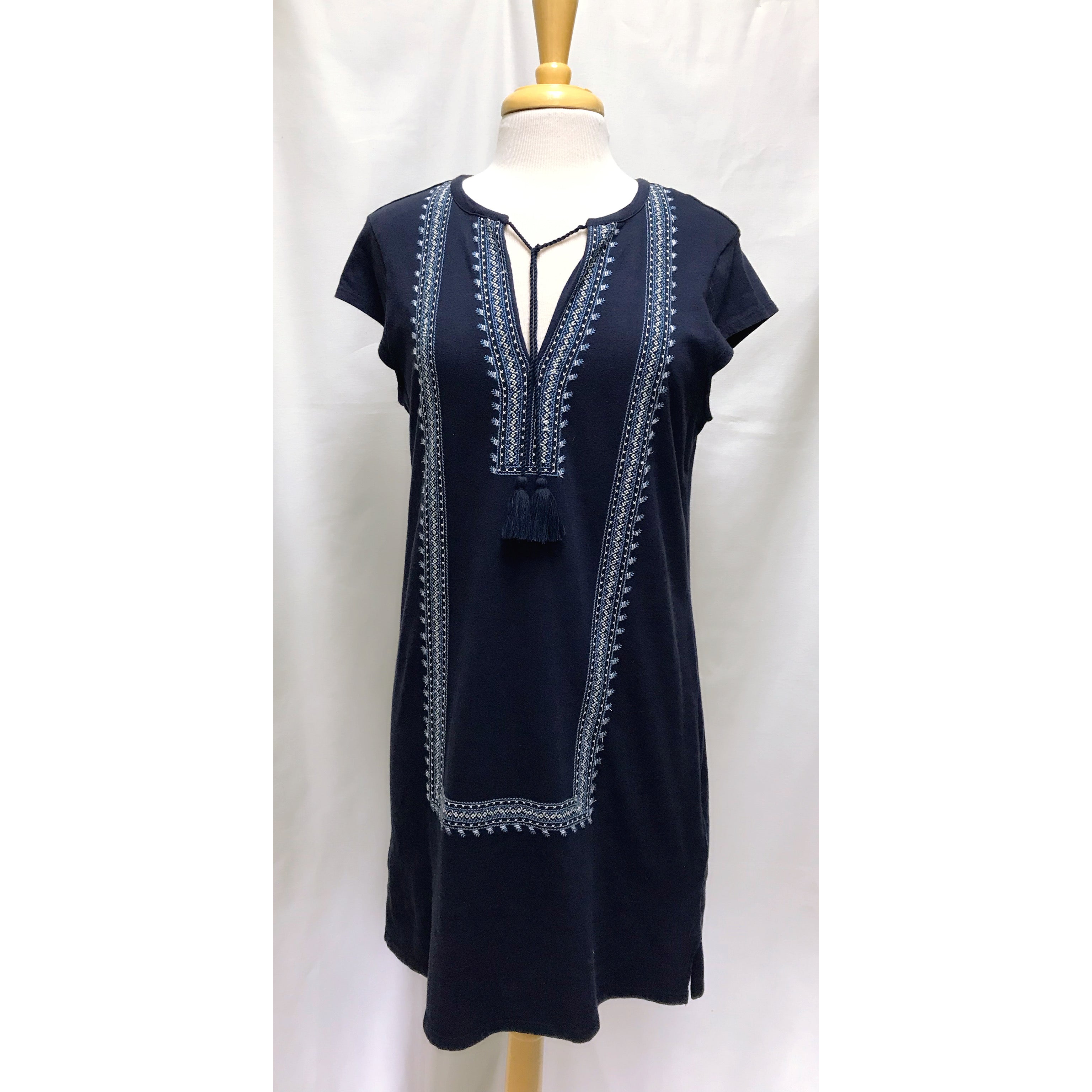 Soft Joie navy embroidered dress, size M, NEW WITH TAGS!