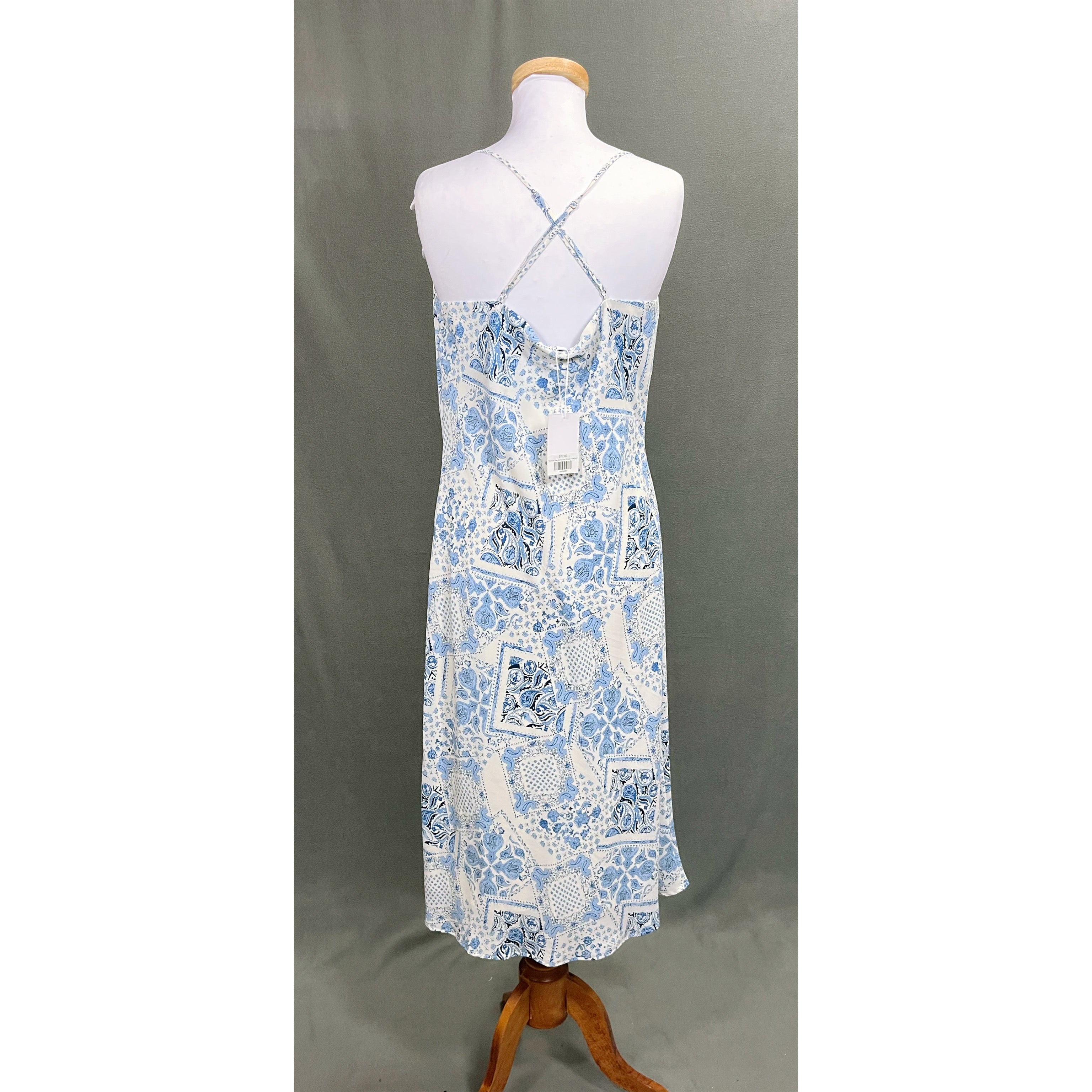 Lucy Paris white and light blue dress, size  M, NEW WITH TAGS!